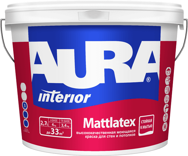 Краска AURA Mattlatex Interior