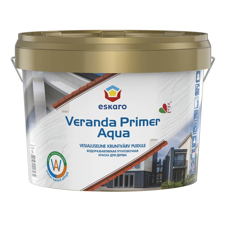 Краска Eskaro Veranda Primer Aqua