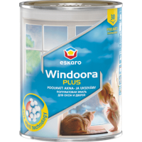 Эмаль Eskaro Windoora Plus полуматовая для окон и дверей 0,9 л