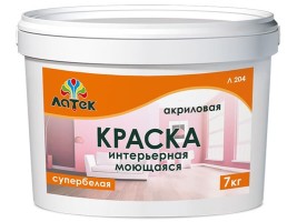 Краска Латек Л204 интерьерная моющаяся